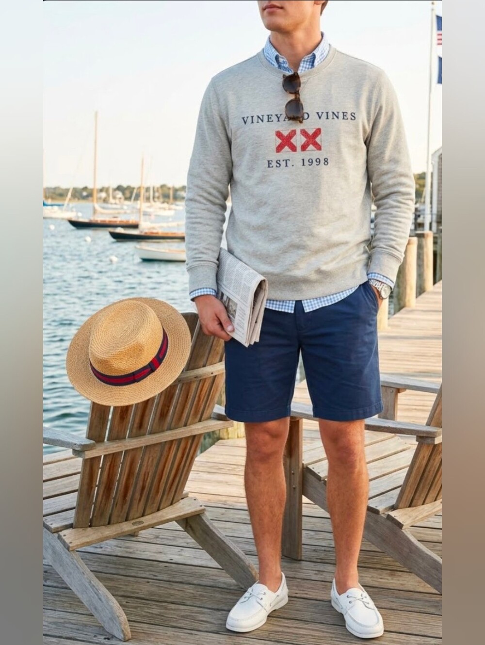 Vineyard Vines Crewneck Sweatshirt Cotton Blend Small
